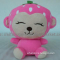 Plush & Stuffed toys, Strawberry Monkey, OEM / ODM acceptable.